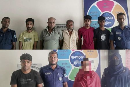 শার্শা থানা পুলিশের পৃথক অভিযানে আটক ৮