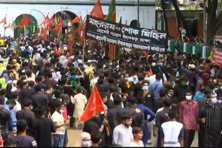 সীমিত পরিসরে আশুরার তাজিয়া মিছিল