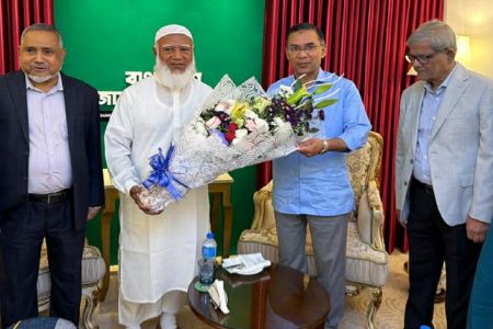 জামায়াত আমিরের বাসায় তারেক রহমান