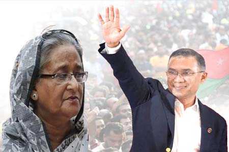 শেখ হাসিনা দেশান্তর