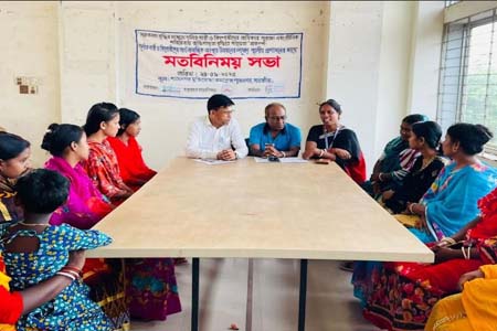 শ্যামনগরে দলিত নারী ও কিশোরীদের উন্নয়নে মতবিনিময় সভা