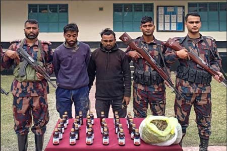 মাদক ও চোরাচালানি মালামাল আটক