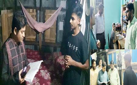 পরীক্ষার্থীদের বাড়িতে ইউএনও