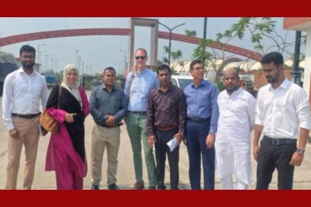 বেনাপোল স্থলবন্দর পরিদর্শনে মার্কিন দূতাবাসের প্রতিনিধি দল