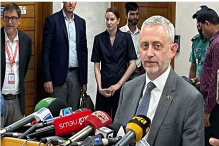 নির্বাচন নিয়ে ইসির সঙ্গে বৈঠক শেষে কথা বলছেন : মাইকেল মিলার