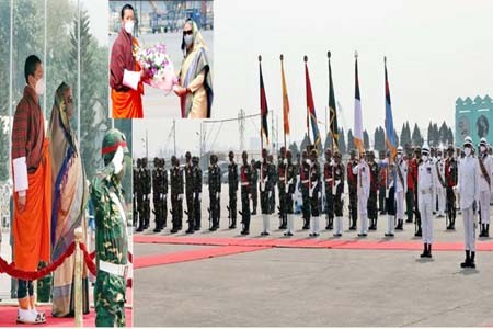 মুজিববর্ষে ঢাকা এলেন ভুটানের প্রধানমন্ত্রী ডা. লোটে শেরিং