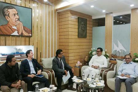 নৌপরিবহন প্রতিমন্ত্রীর সাথে বিশ্বব্যাংকের প্রতিনিধির সাক্ষাৎ